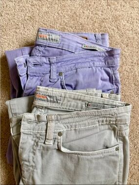 Straight Leg Women Jeans in Lavender and Light Gray - (Brand: Sylvian Heach)